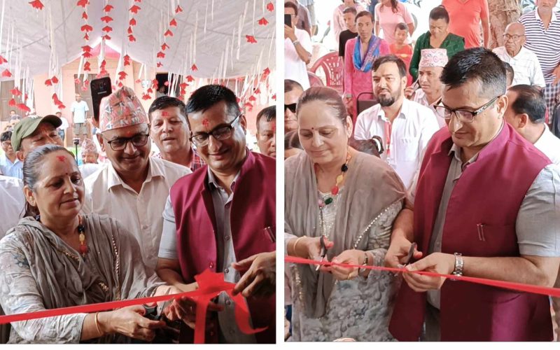 खैरहनी वडा नं ५ र ७ को वडा कार्यालय भवन उद्घाटन