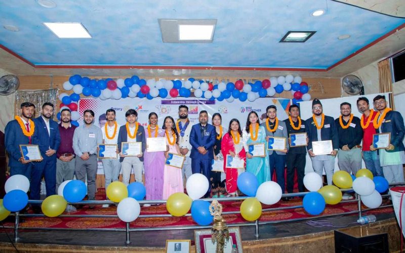 रोट्याक्ट क्लव अफ रत्ननगरको पद हस्तान्तरण