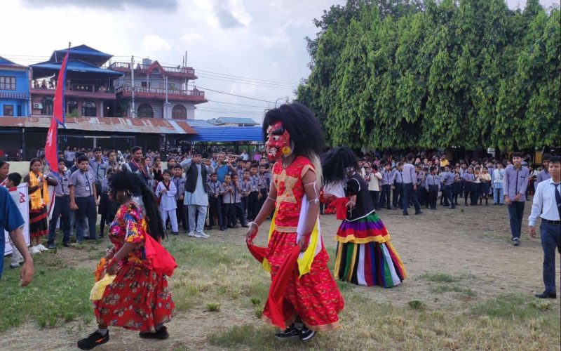 वाल्मीकि शिक्षा सदनमा लाखे नृत्य प्रदर्शन, सांस्कृतिक धरोहरको जगेर्ना
