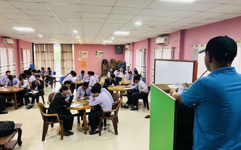 प्रेसिडेन्सीका विद्यार्थीलाई उदघोषण तालिम