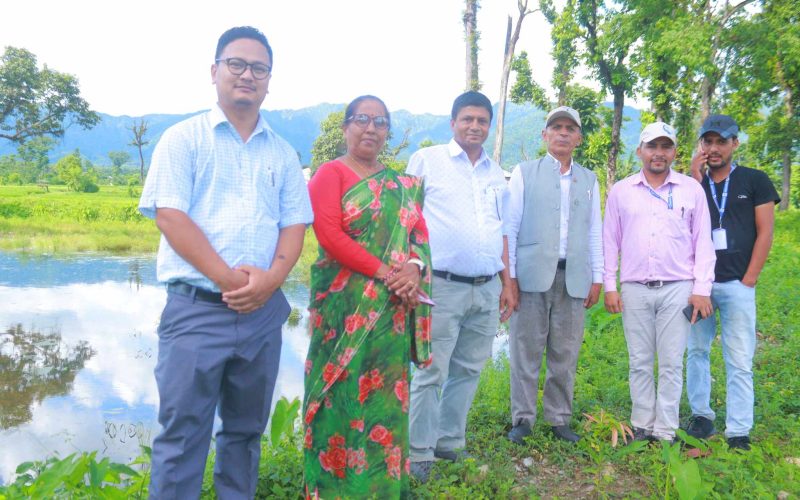 सहमति संस्थाले खगेरी जलाधार क्षेत्रमा निर्माण गरेको संरचनाको अवलोकन