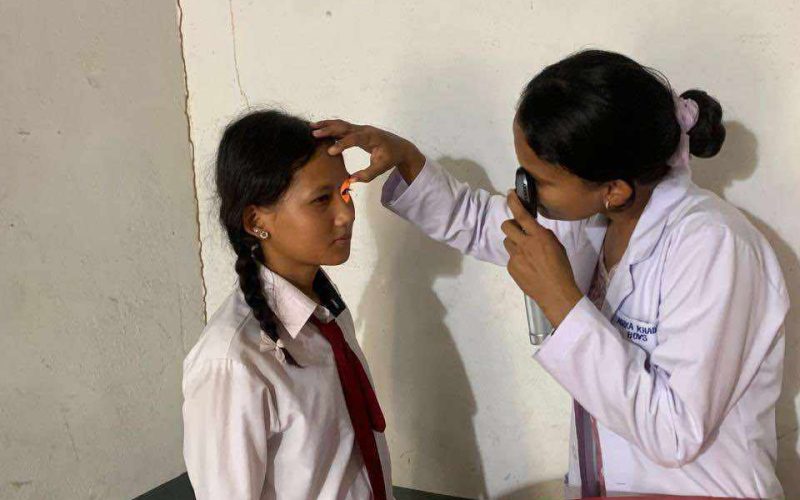 नारायणगढमा आँखा परिक्षण शिबिर सम्पन्न