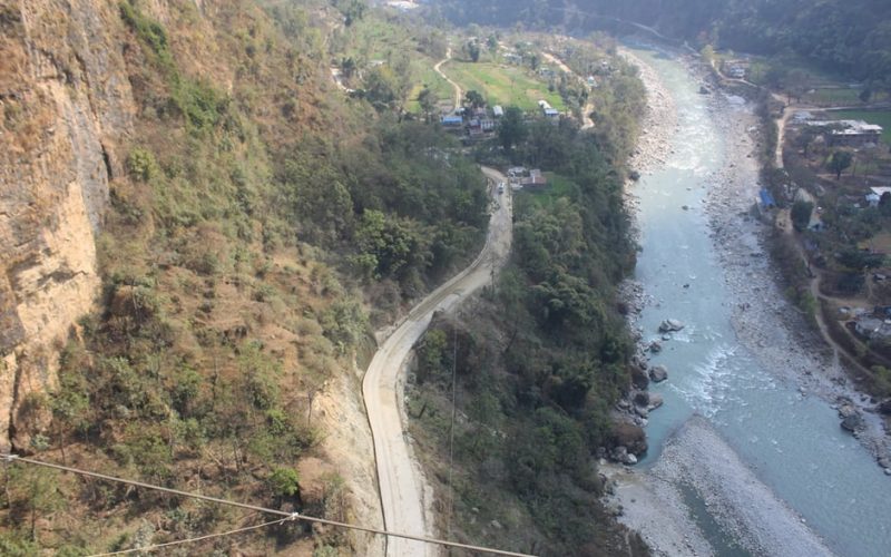 बेनी–मालढुङ्गा सडकः ठेक्का अवधि सकिँदा दुई तिहाइ मात्र प्रगति