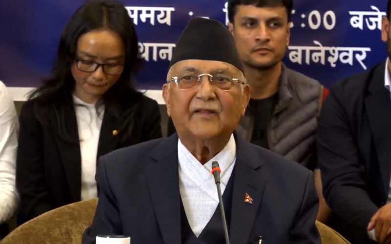 नेपालमा बंगलादेश र म्यानमारमा जस्तो चुनाव हुन नदिने सिलसिला शुरु भयोः ओली