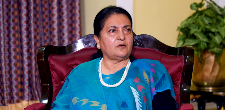 समृद्ध नेपालको आकाङ्क्षा साकार पार्नु नै सहिदप्रतिको सच्चा सम्मान होः पूर्वराष्ट्रपति भण्डारी