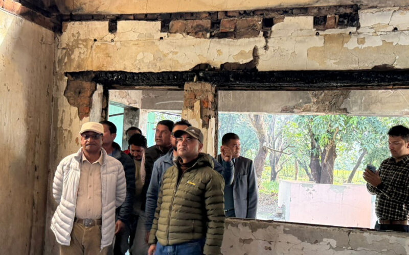 पाँच महिनापछि पूर्वगृहमन्त्री जलेको पुर्खौली घरमा