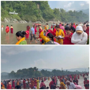 रत्ननगरमा स्वास्थ्य शिविर : ३२२ जनाको स्वास्थ्य परीक्षण