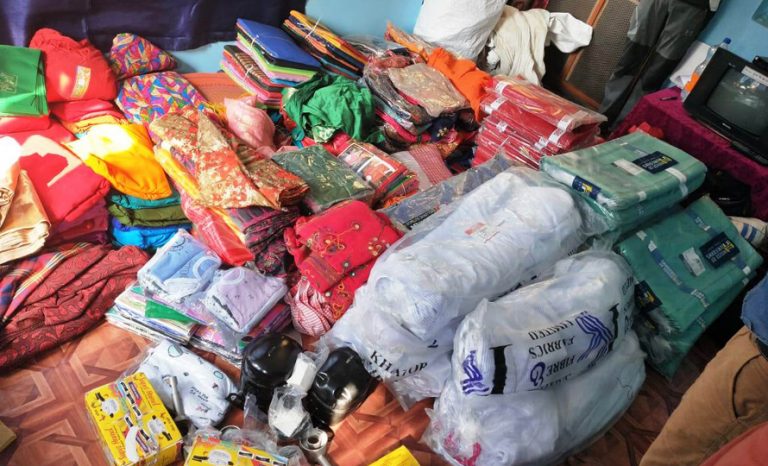 भन्सार छलेर ल्याइएका छ लाख बराबरका सामान बरामद