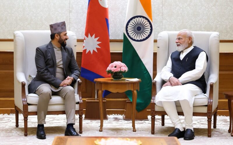 भारतीय प्रधानमन्त्री मोदी र रास्वपा सभापति रवि लामिछानेबीच भेटवार्ता