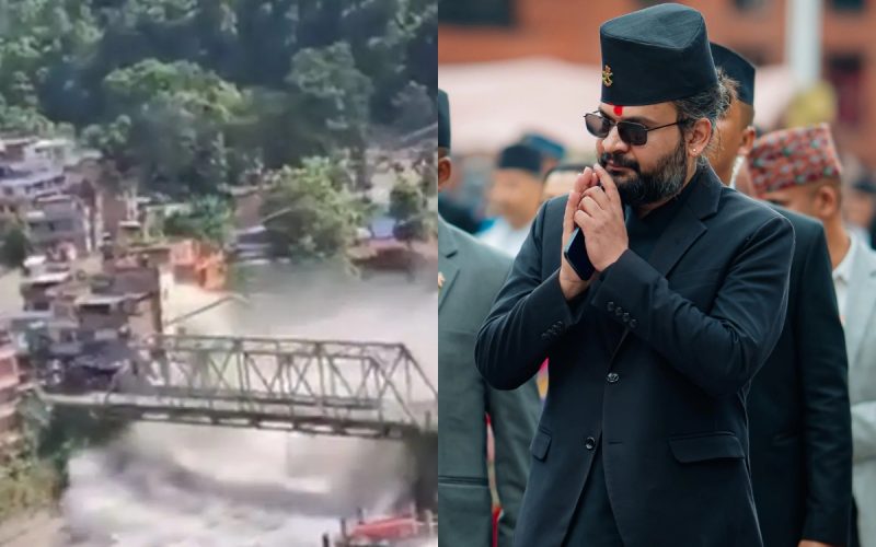 बाढी प्रभावित विदूरमा प्रधानमन्त्री, घाइतेहरू भेट्दै