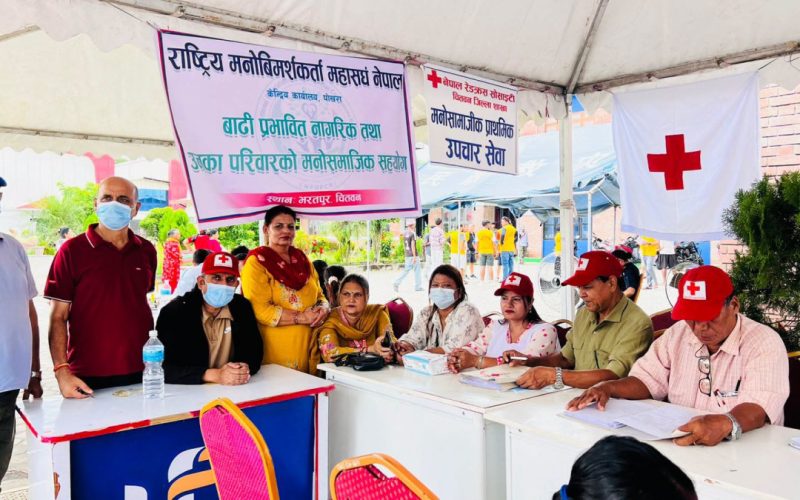 रसुवा बाढीपछि चितवनमा रेडक्रसको शव व्यवस्थापन र मनोसामाजिक सहायता तीव्र